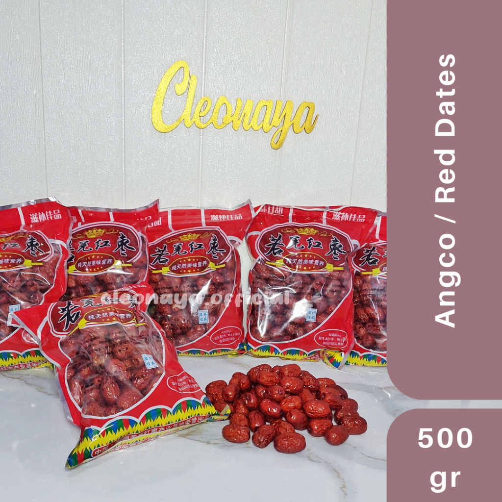 

Ang Co / Kurma Merah / Red Dates / Kurma Cina / Hang Zou / Angco 500 Gram