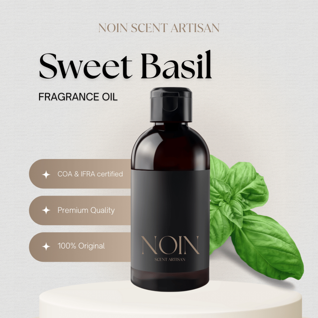 SWEET BASIL FRAGRANCE OIL 10 GR - NOIN SCENT ARTISAN| Biang Bibit Parfum Premium Serbaguna | Untuk P