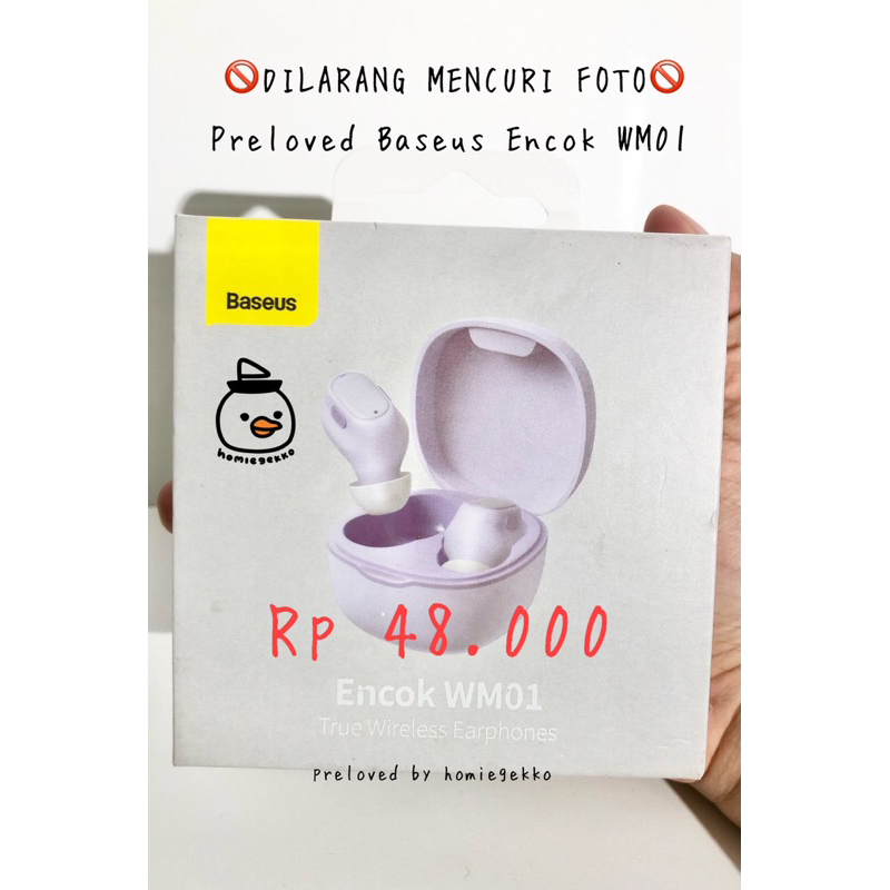 PRELOVED BASEUS ENCOK WM01