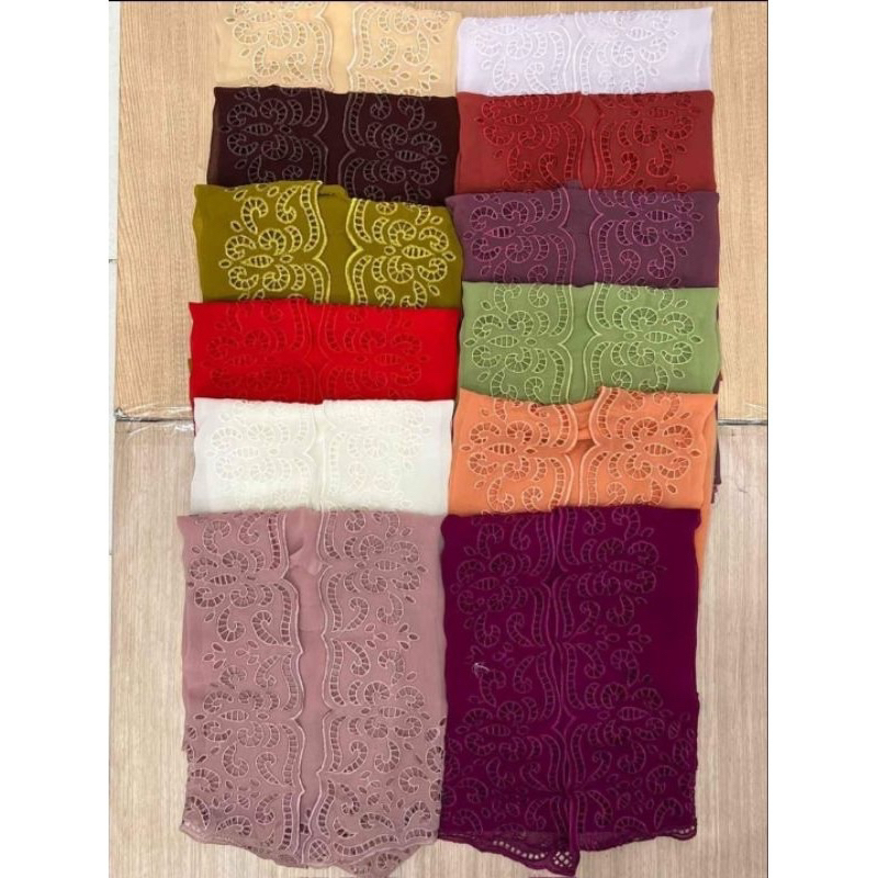 Kain kebaya bordir abstrak/kebaya bordir/kain bordiran