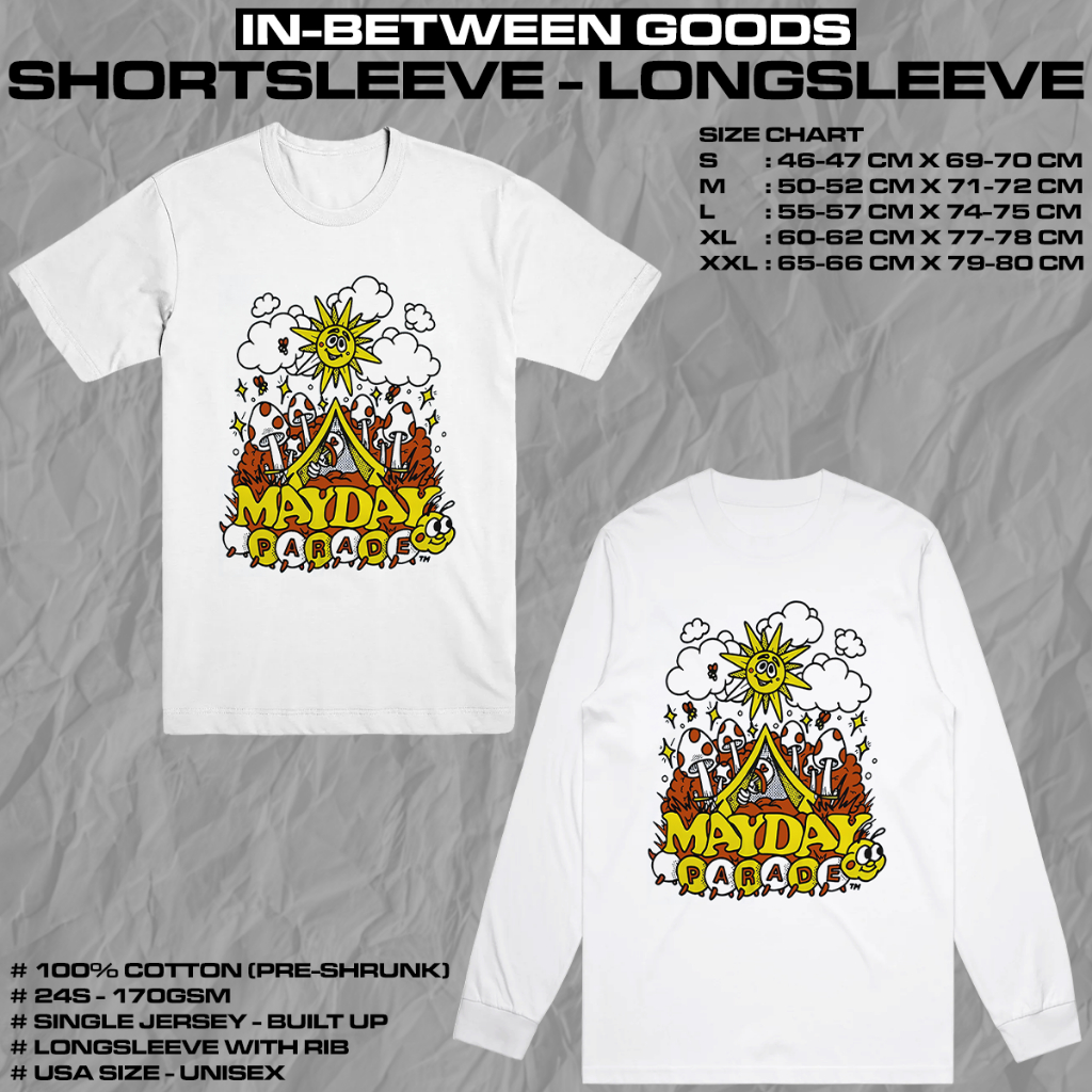 MAYDAY PARADE - CATERPILLAR | T-SHIRT | LONGSLEEVE | BAND MERCH