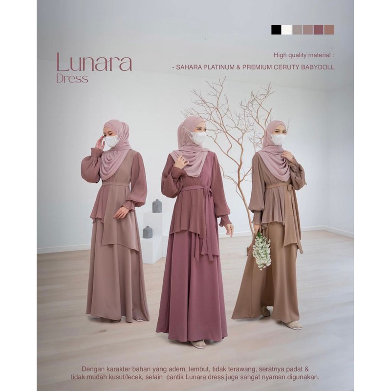 Lunara dress azmiza NEW