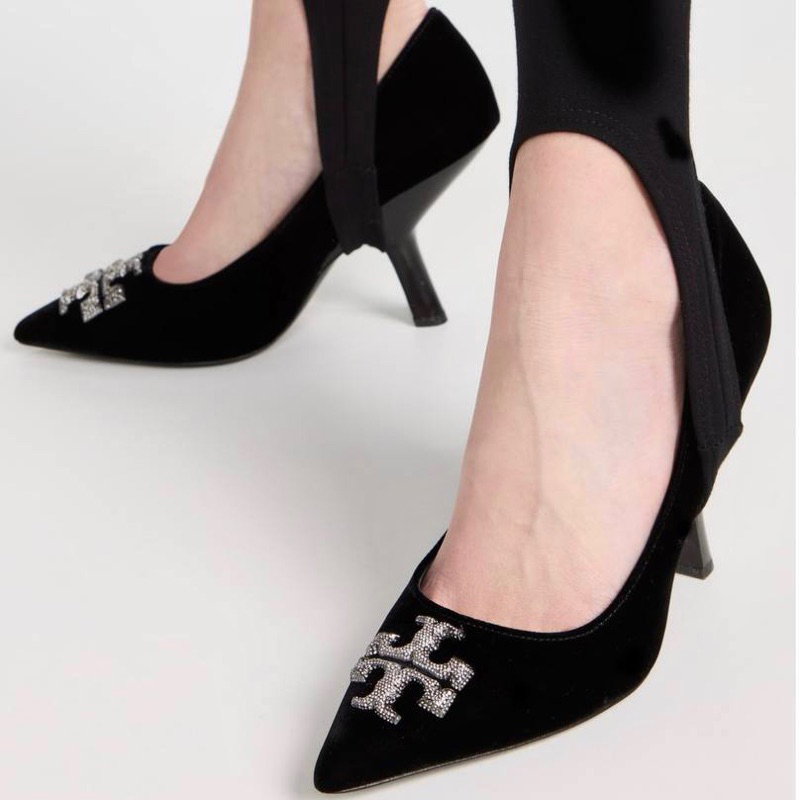 Original Tory Burch Eleanor Pumps Heeled with Pave
