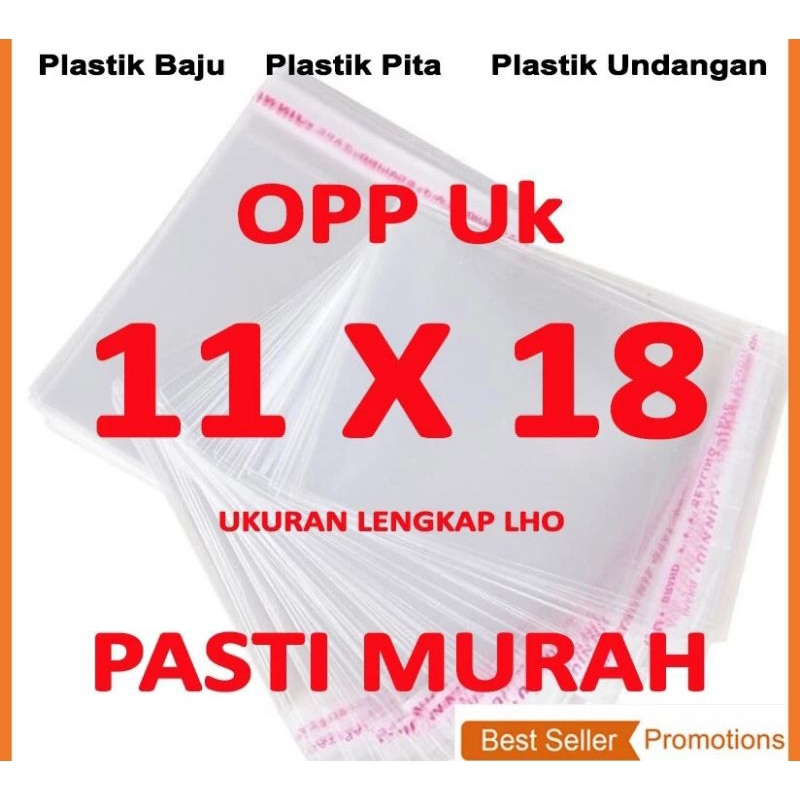 

PLASTIK OPP 11X18 Isi 100 Lembar LEM KACA