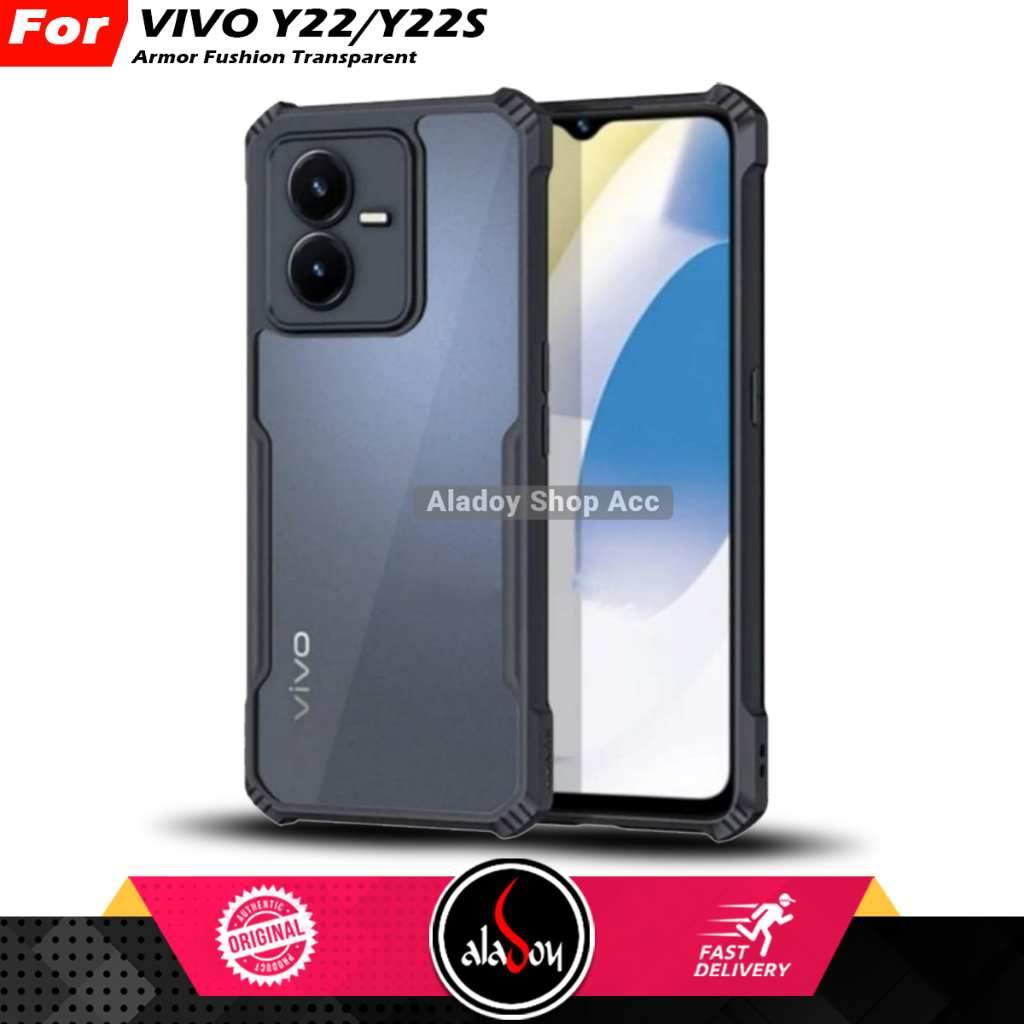 Case VIVO Y22,Y22S Armor Fusion Shockproof Transparent Premium Casing