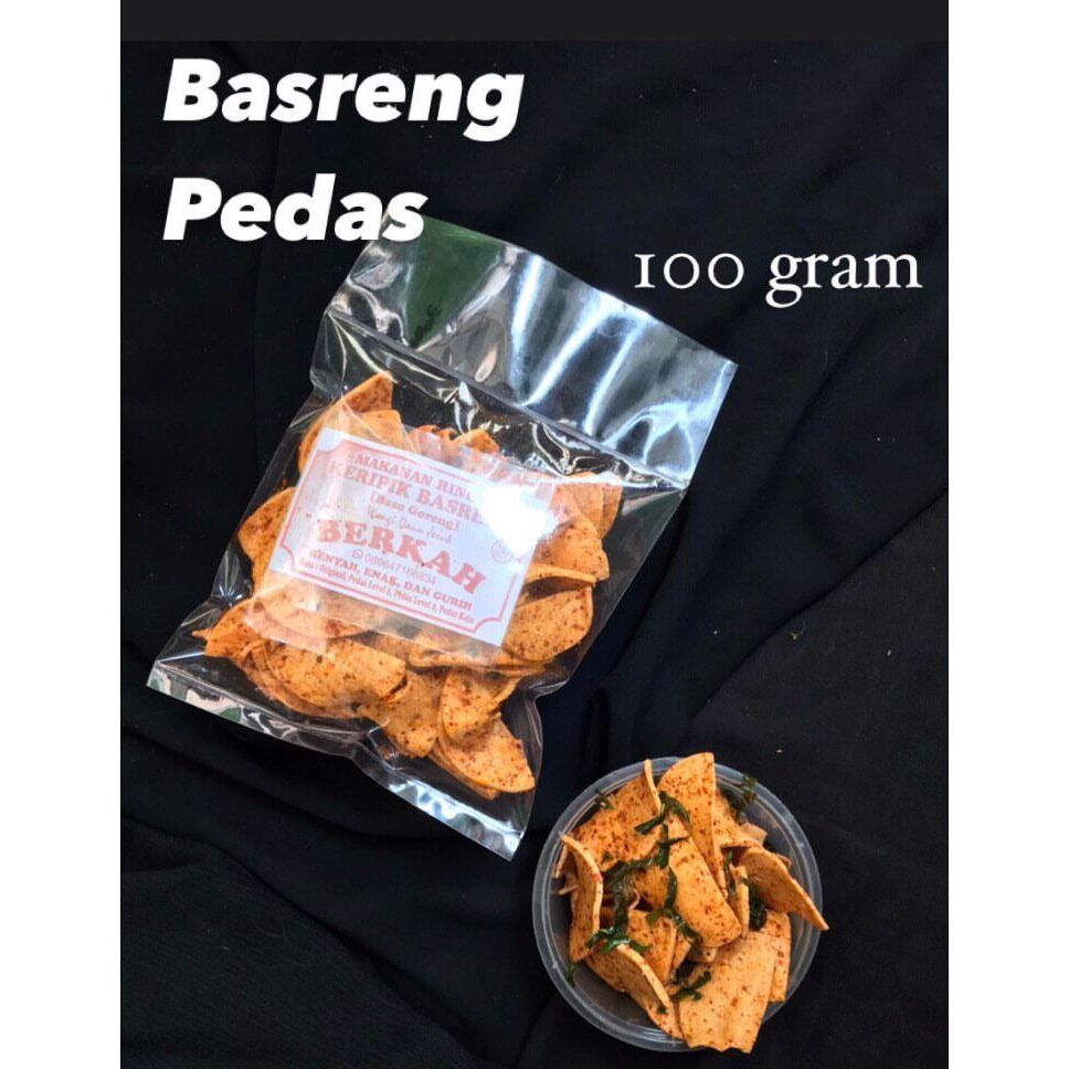 

KERIPIK BASRENG PEDAS ORI CIKRUH 100 GR DAUN JERUK 100% NIKMAT DAN KRIUK