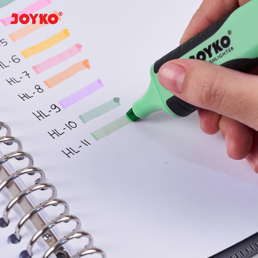 

Ay00! [1 Pack Isi 10] Joyko Highlighter Penanda Warna / Stabilo Warna Joyko / Joyko, High Lighter