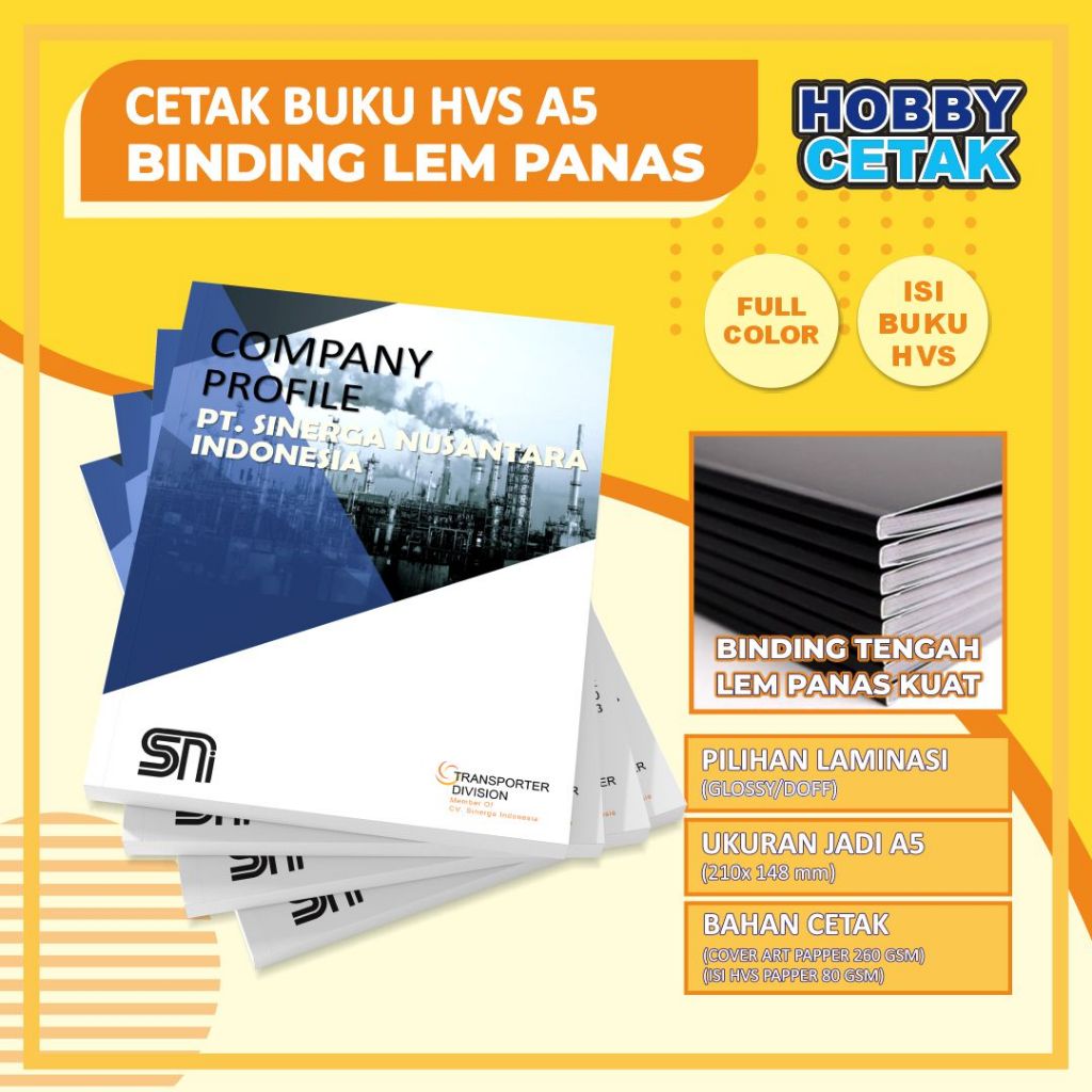 

Cetak Buku Majalah Katalog Ukuran A5 Binding Lem Panas (Perfect Binding) Bahan Isi HVS Warna (Full Colors) Harga Terjangkau