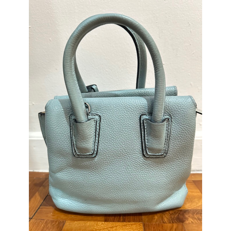 MCM HAND BAG BABY BLUE ORIGINAL PRELOVED FULL KULIT ASLI
