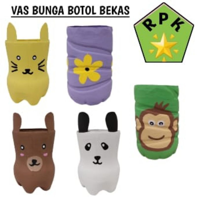 VAS BUNGA | TEMPAT PENSIL BOTOL BEKAS