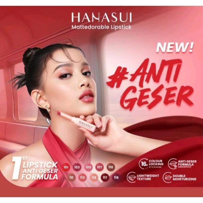 HANASUI MATTEDORABLE LIPSTIK