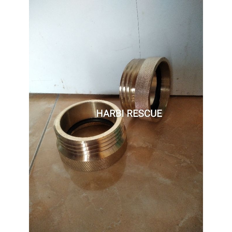 Adaptor pompa tohatsu male 3 inch kuningan pemadam