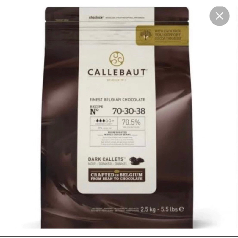 

Callebaut Coklat Dark 70% Kemasan 2.5kg