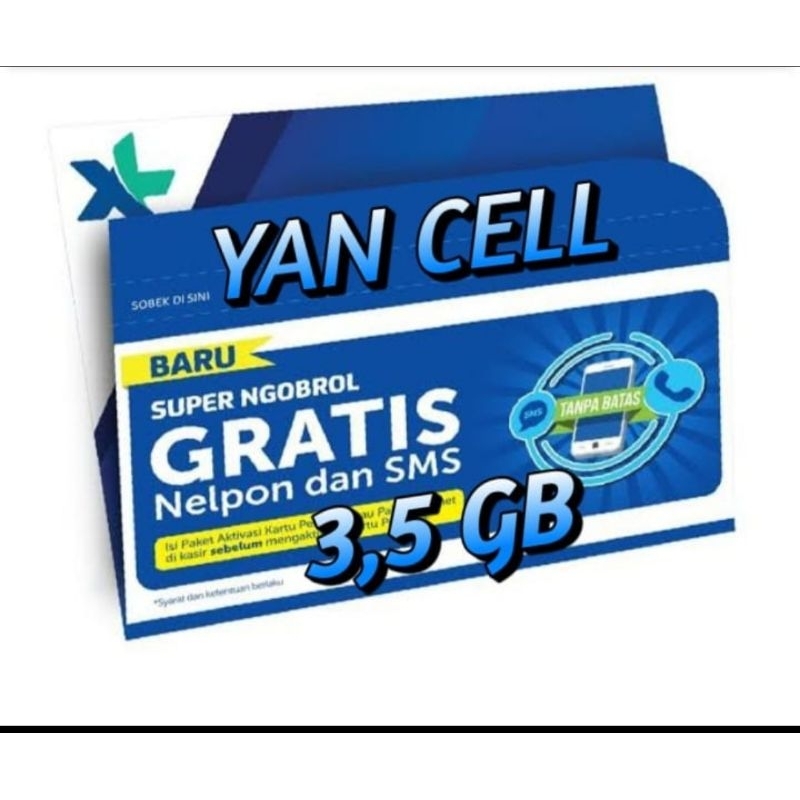 KARTU PERDANA PAKET XL FLEX S 3,5 GB 30 HARI