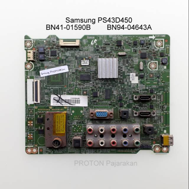 Mainboard TV PDP Samsung PS43D450 PS43D450A2M BN94-04643A BN41-01590B HIGHT_X5_PDP PS43D455 PS43D490