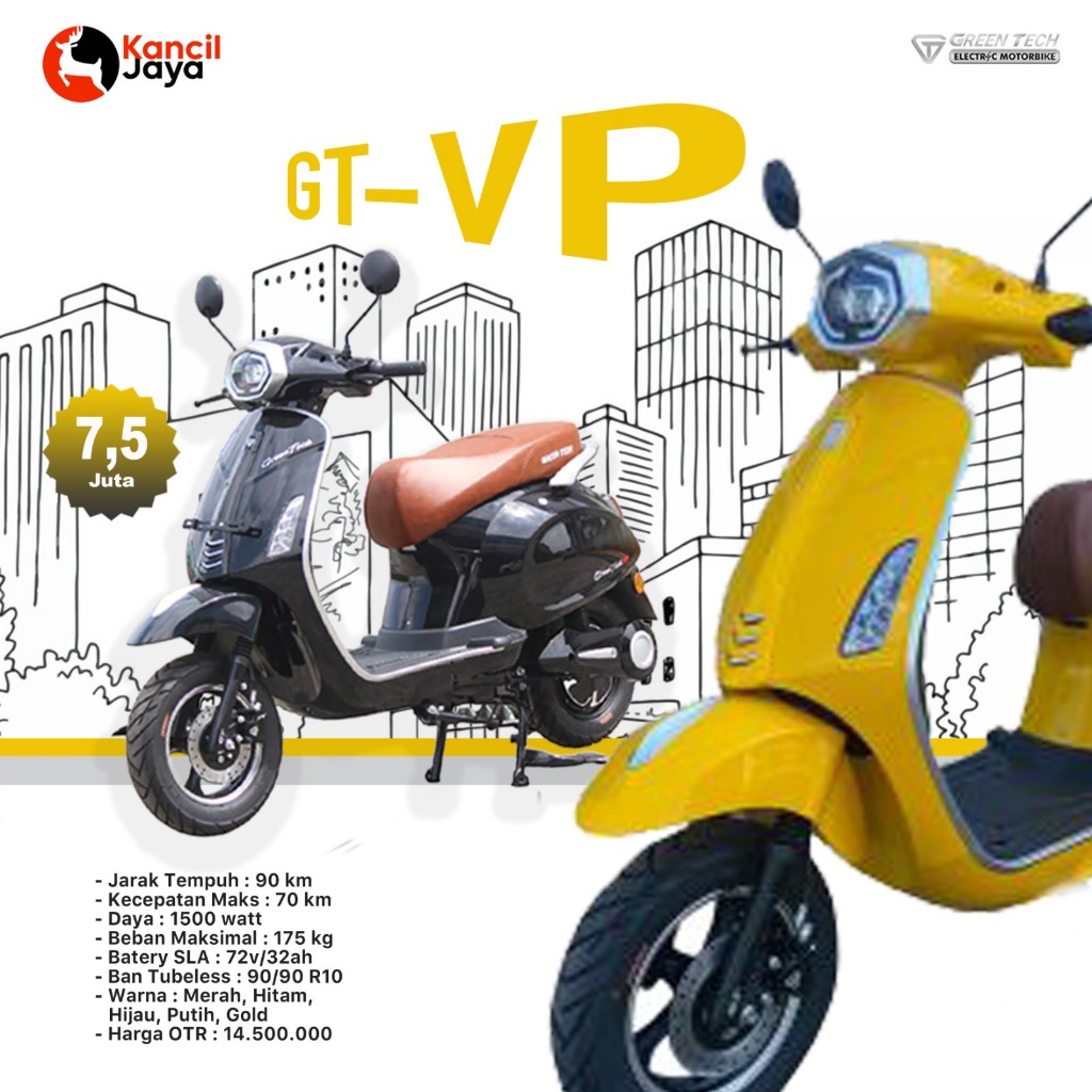 Harga Subsidi Motor Listrik Greentech VP