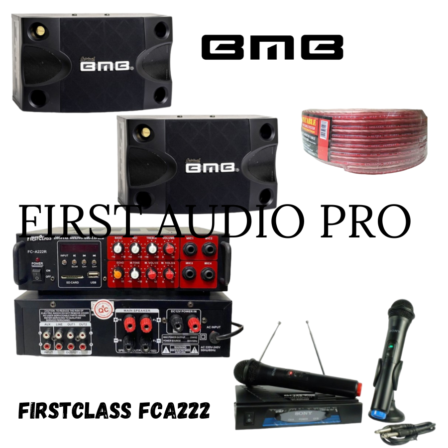 Paket karaoke bmb cs252v + ampli Firstclass Fca222 Original BMB