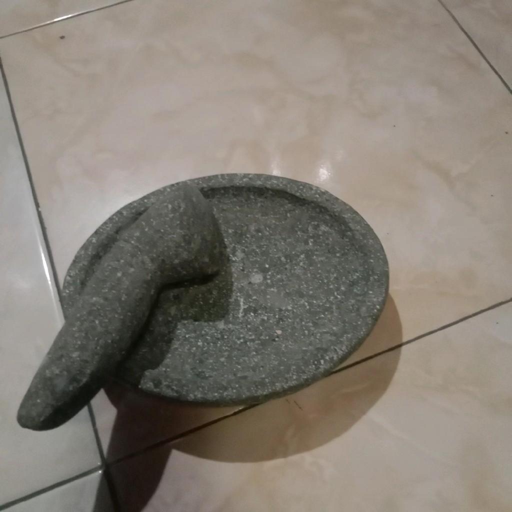 Cobek BATU Muntu Model OVAL BATU KALI Asli Kitchenware