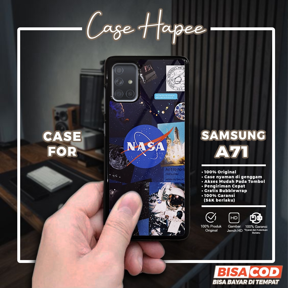 Case Samsung A71 Casing Samsung A71 [NASA] Casehapee Case Glossy Case Aesthetic Custom Case Premium 