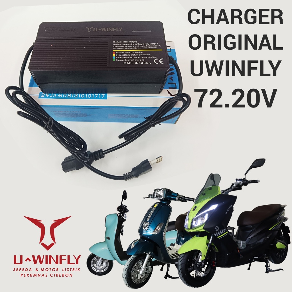 CHARGER MOTOR LISTRIK ORIGINAL 60V/20AH & 72V/20AH & 72V/32AH