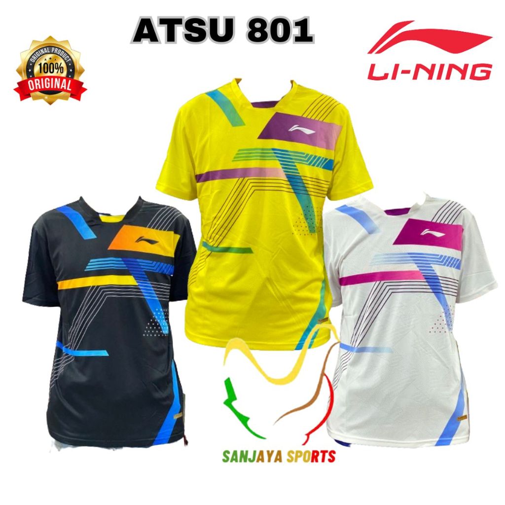 BAJU LINING BADMINTON Jersey Lining  ATSU801 ATSU 801 ORIGINAL