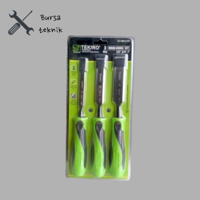 (COD) Pahat set 3 PCS Tekiro pahat kayu tekiro