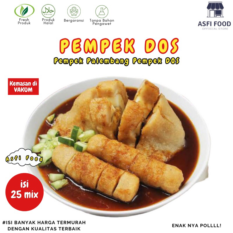 

Asfi Food - Pempek Palembang Pempek Dos isi 25 mix