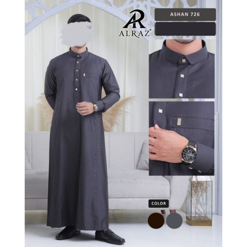 JUBAH AL RAZ MODEL ASHAN / JUBAH AL RAZ WOLL MOTIF PREMIUM / JUBAH AL RAZ MOTIF BINTIK
