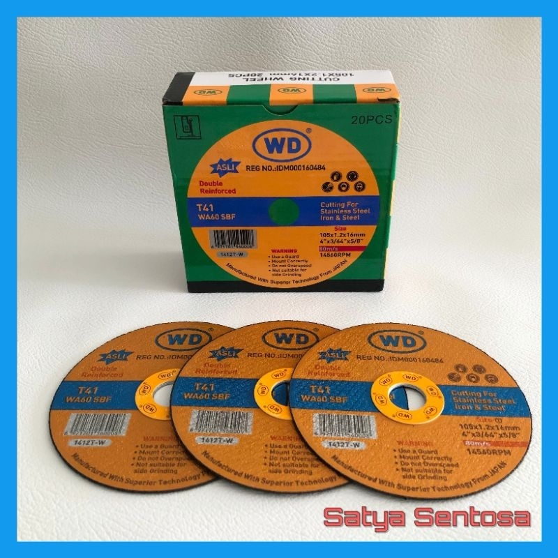 Mata Gerinda Potong WD 4" / Batu Gerinda Potong 4 inch