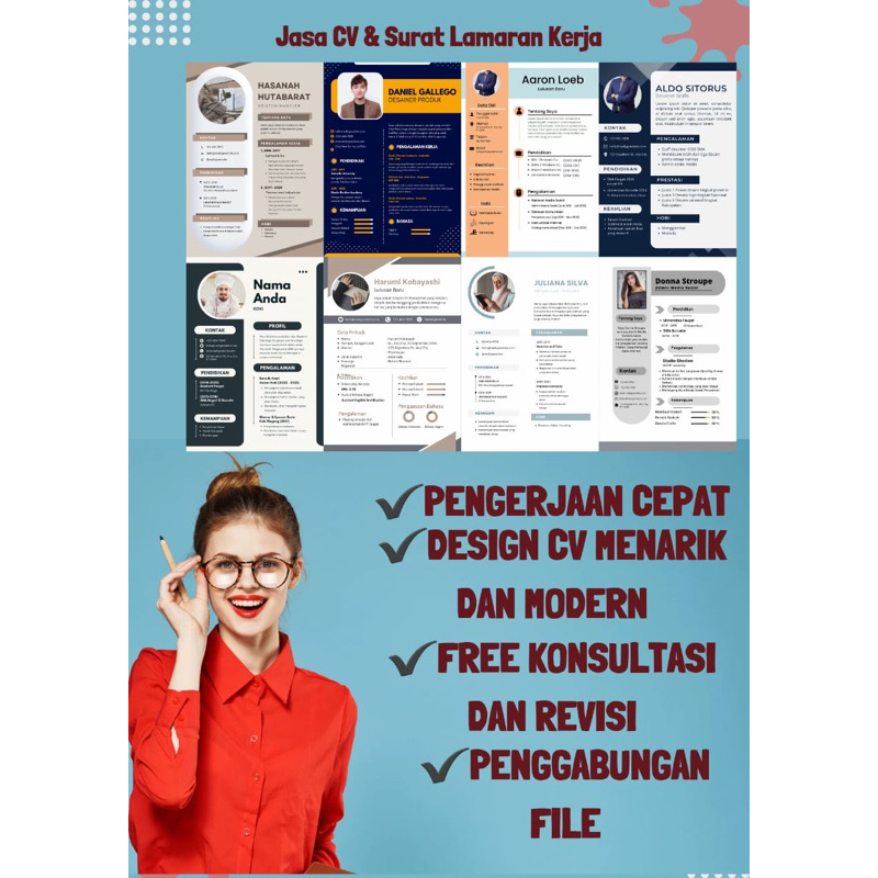 jasa pembuatan cv curiculum vitae | daftar riwayat hidup | lamaran kerja| edit backgrouns | gabung f