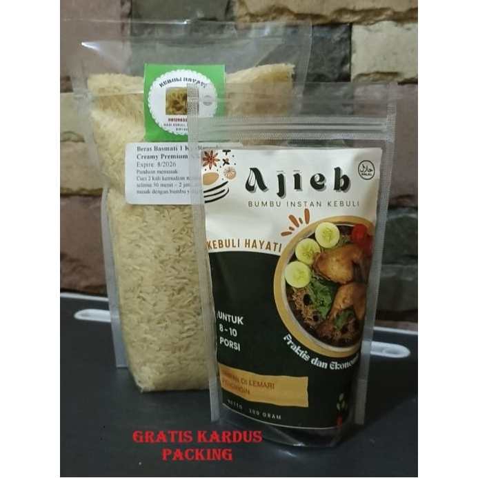 

Paket Bumbu Kebuli + Beras Basmati 1 Kg