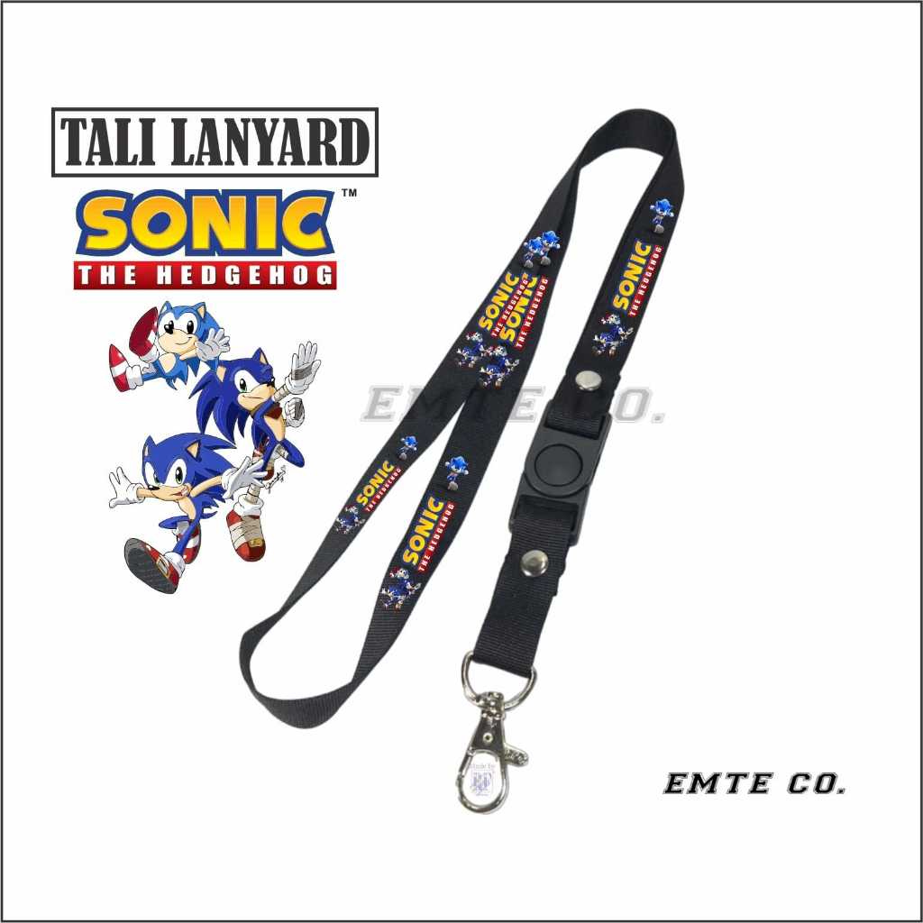 

LANYARD SONIC TALI LANYARD FILM GANTUNGAN LEHER ID CARD/GANTUNGAN HP