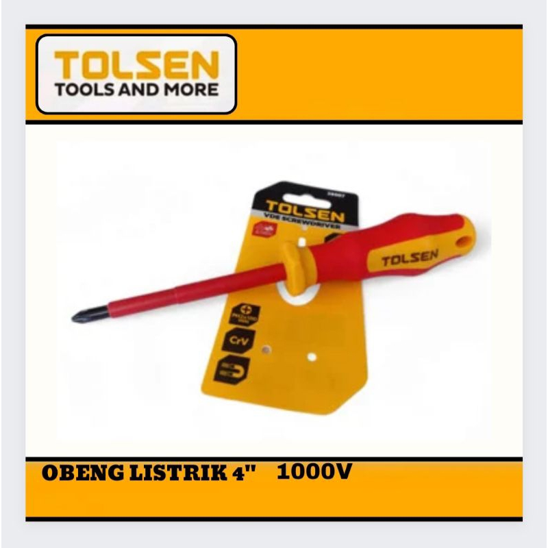 Obeng Listrik Obeng Elektrik Jumbo 1000v TOLSEN