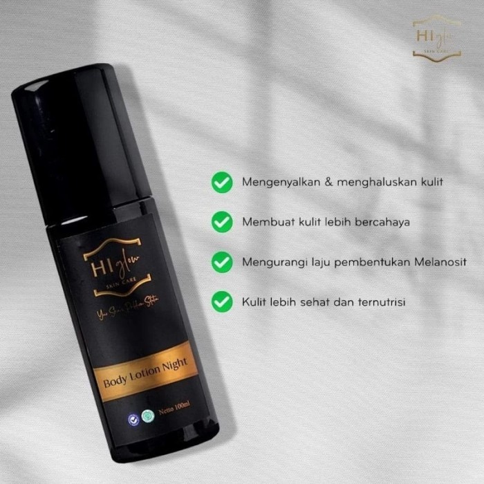 BODY LOTION NIGH GLOW BY HI GLOW SKINCARE