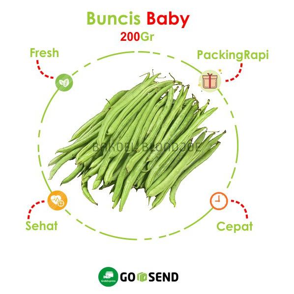 

BUNCIS BABY 500GRAM SAYUR SAYURAN SEGAR MURAH/ BABY BEANS / FRESH VEGETABLE / VEGETABLE