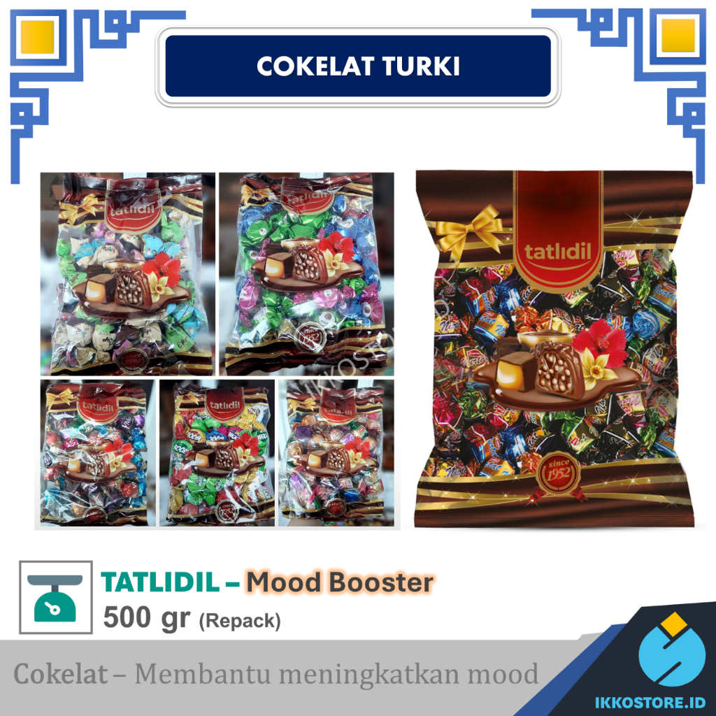 

Cokelat Turkey 500gr | Cokelat Arab 500gr Tatlidil Truffle
