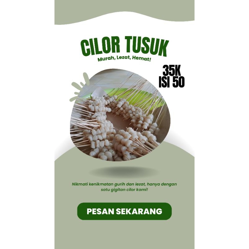 

Cilor Tusuk isi 50 tusuk