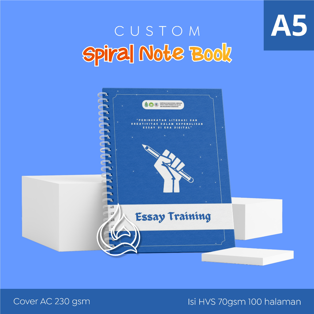 

Custom Spiral Note Book A5 (Isi 100 Halaman)