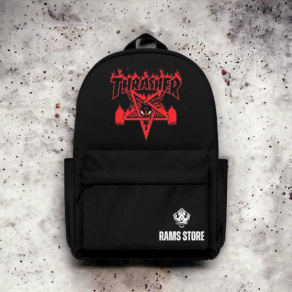 Tas Ransel Sekolah Pria Casual Terbaru 2024 Tas Kece Thrasher Kekinian Termurah Besik Stm COD