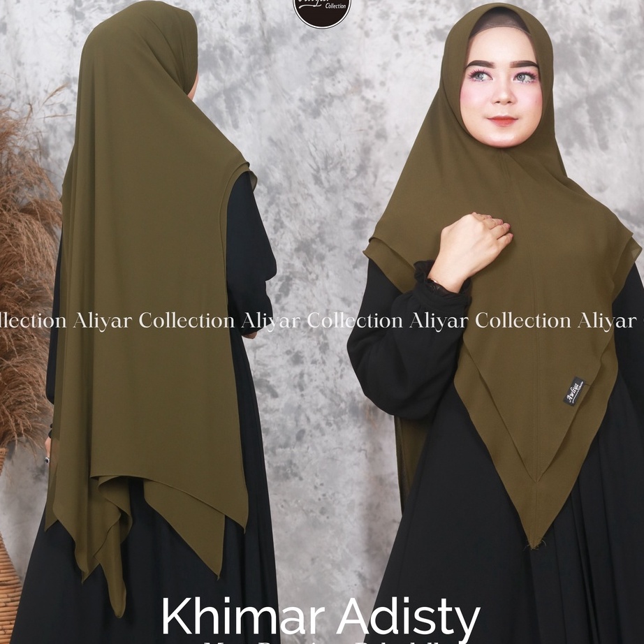 New Stock KHIMAR SYARI ADISTY ORIGINAL ALIYAR BY AWLIYA HIJAB ALIYAR COLLECTION CERUTTY BABYDOLL JUM