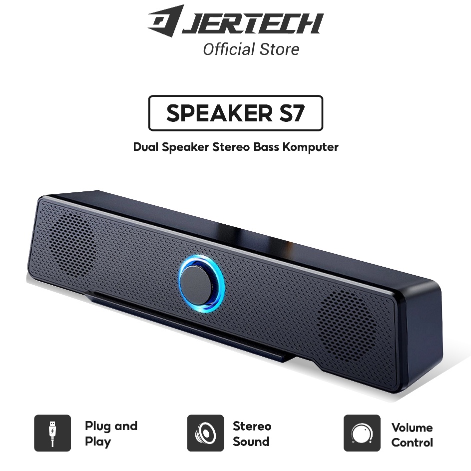 JERTECH Speaker Soundbar S7 Komputer Subwoofer Dual Speaker