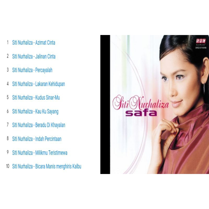 siti nurhaliza cd album safa 2001