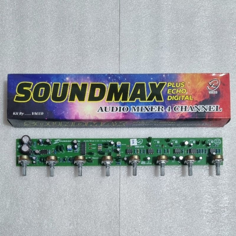 Audio Mixer Echo Digital SOUNDMAX 4 Channel Vacco