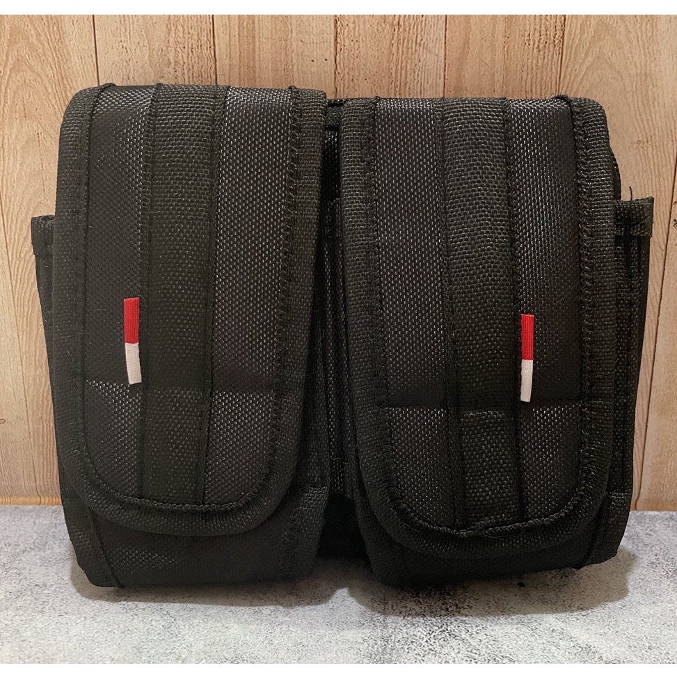 Ready  Sarung HP Jejer Seleting Hitam  Tempat HP  Kotak HP Satpam Sarung HP Polos promo hari ini