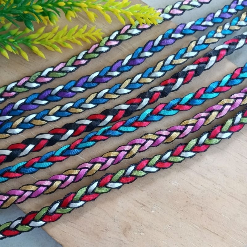 Tali Gelang Tali Kepang Tali Pipih Motif 1m