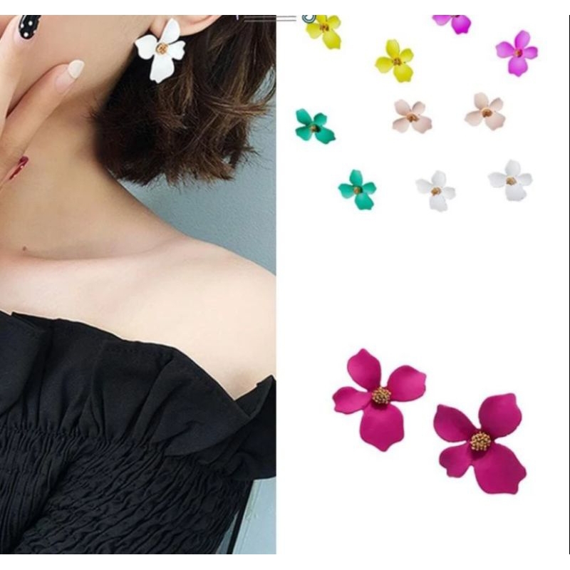 Anting Korea Anting Bunga Anting Hijab/Aksesoris Fashion
