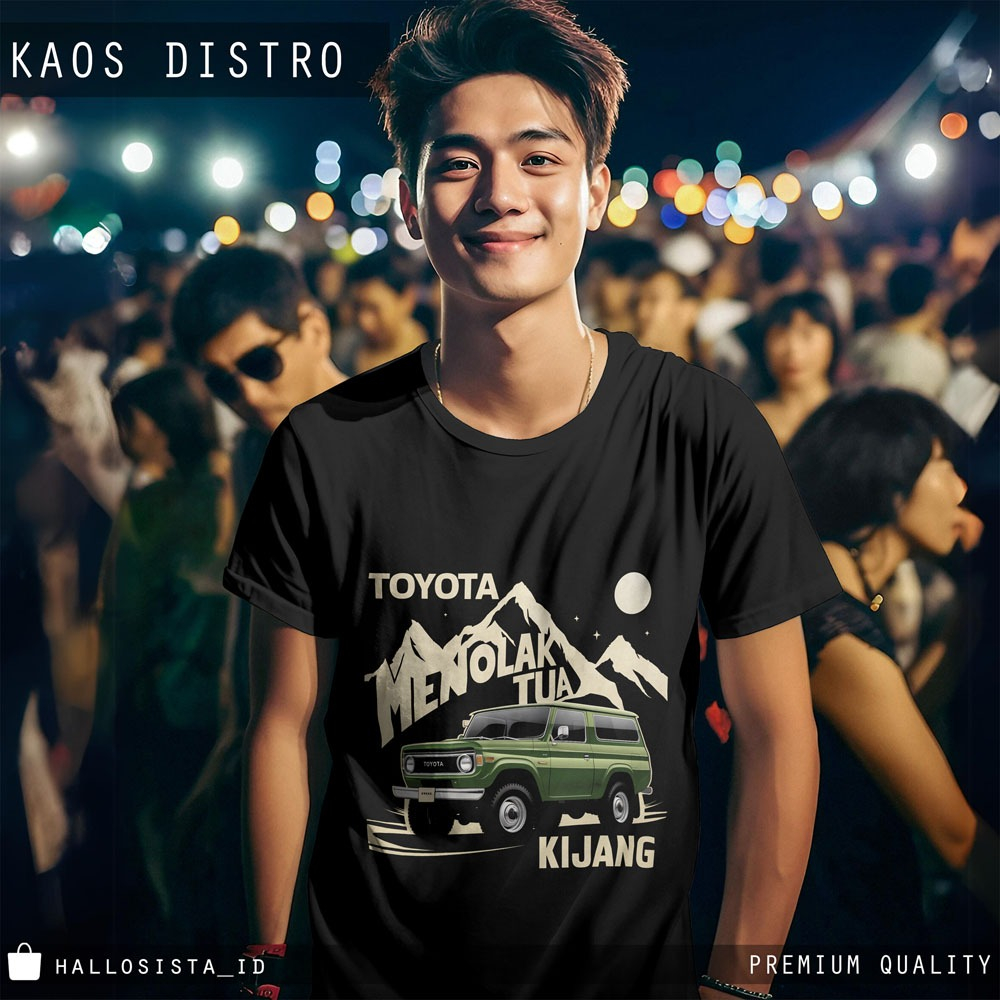 Kaos Toyota Menolak Tua PDK100 - Mobil Kijang Oblong Baju Distro Unisex / Kaos Distro Pria Original