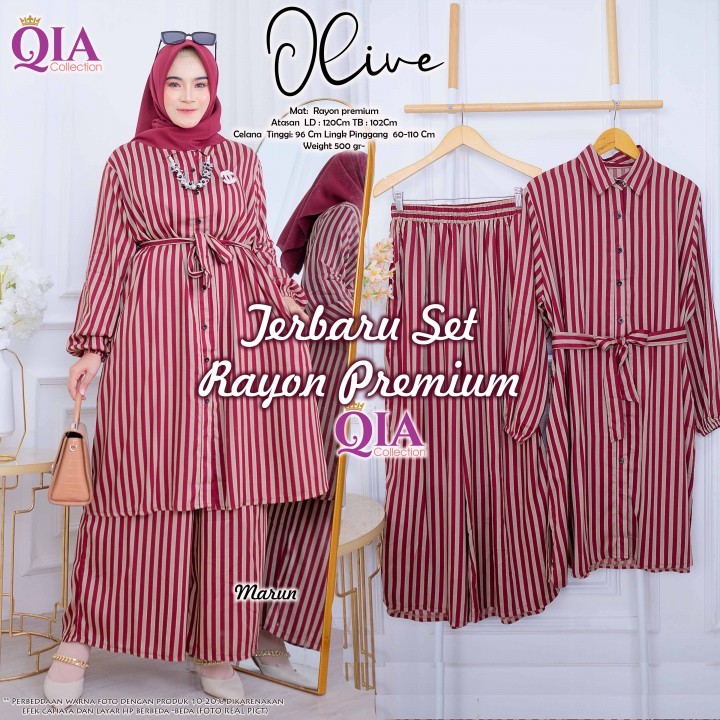 baju set |baju murah |baju lebaran | tunik viral |tunik jumbo |tunik set celana |baju  (olive tunik)
