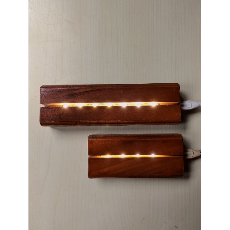 kayu penyangga akrilik / wood stand akrilik / lampu Led | custome ukuran ready