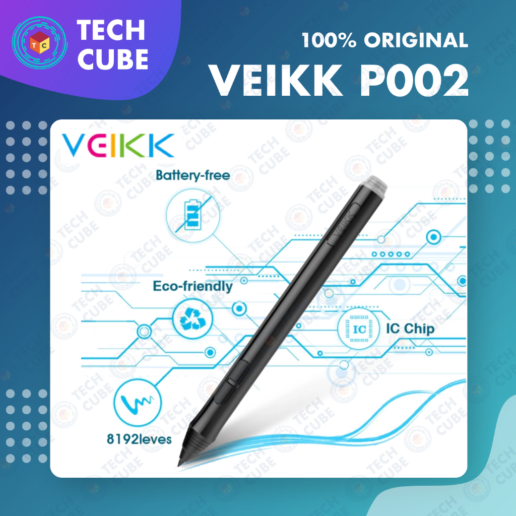 VEIKK Stylus Pen P002 Replacement Pen Pengganti Drawing Tablet for A50 A15 PRO